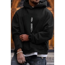 Every Story Ön Baskılı Erkek Oversize Sweatshirt 001