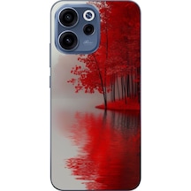 Oppo Reno 15f Uyumlu Sonbahar Gölü Baskılı Silikon Kılıf Renkli