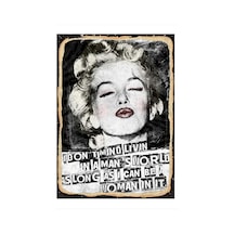 Bedeko Marilyn Monroe Dekoratif Mdf Tablo 25 Cm X 35 Cm