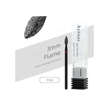 Hytoos Pro Siyah Elmas Tırnak Matkap Uçları Rus Tırnak Eti Ucu Tırnak Matkap Ölü Cilt Tırnak Eti Temizleyici Çivi Ön Tedavi Araçları Pembe