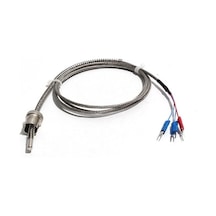 Novahub Pt100 Tipi 1-5 M Sıkıştırma Yayı Korumalı Tel Ayarlanabilir Reed Termokupl Sensör Probu 5 30mm Termal Direnç 2m