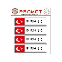 Kan Grubu 3d Sticker 4'lü Set 012 Diğer