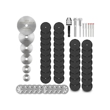 60 Adet Mini Daire Testere Bıçağı Seti Reçine Kesme Tekerleği Disk Kesme Bıçağı Kiti Metal Kesici Kesme Aracı
