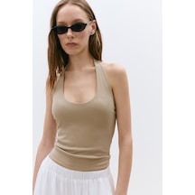 Suud Collection Taş Tara Halter Top