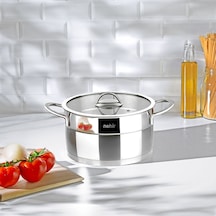 Nehir Silver Mat Trend 20 cm Derin Tencere