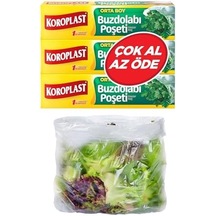 3&apos Lü Çok Al Az Öde Ekonomik Paket Orta Boy 90&apos Lı Buzdolabı Poşeti, Sızdırmaz & Bpa İçermez Gıda Saklama Torbası, Et, Tavuk, Balık, Sebze, Meyve, Çorba, Sos, Peynir, Kuruyemiş, Sandviç