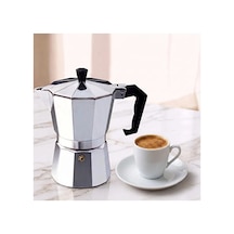3 Fincanlık Retro Tasarım Alüminyum Moka Pot - Ocak Üstü Espresso Ve Filtre Kahve Demleyici