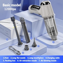 Beyaz Araba Kablosuz Elektrikli Süpürge Çok Fonksiyonlu Güçlü Üfleyici Ev Küçük El Yüksek Güçlü Elektrikli Süpürge