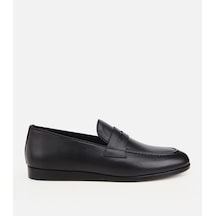 Hotiç Erkek Deri Siyah Klasik Loafer