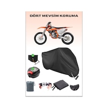 Siyah Ktm 450 Sxf Için Arka Çanta Ve Kilit Uyumlu Motosiklet Branda, Güvenli