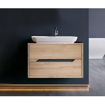 Orka Galia 80 Cm Mdf Legnano Banyo Dolabı Alt Modül Ve Lavabo Çok Renkli