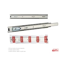 Filoyapımalzemeleri Canex Bilyalı Teleskopik Çekmece Rayı 30 Cm ( 2 Adet = 1 Takım )