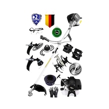 Lieber German LGC9900 Yan Tipi Benzinli 2X Çapalı Çim Biçme Tırpanı