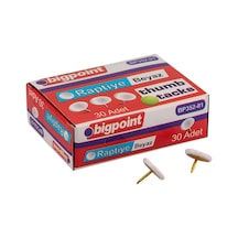Bigpoint Renkli Raptiye Beyaz X 10 Adet