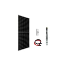 24 V Volt 0.4HP 0.3 kW 300 W Watt Dc Kademeli Dalgıç Solar Pompa 455 W Watt Güneş Paneli Solar Sulama Paket Sistem