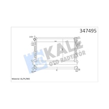 Kale-radyator Su Radyatörü Opel Corsa C-combo-tıgra 1.3 1.7 Cdtı 03 Mt Ac Brazıng 600x348x26 13100381-24466780-93177424-93177593 347495 1300259 1300261