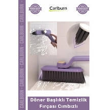 Zemin Fayans Derz Pencere Köşe Banyo Mutfak Pratik Döner Başlıklı Temizlik Fırçası Cımbızlı