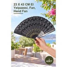 1 Adet Plastik Yelpaze 23 X 43 Cm El Yelpazesi, Fan, Hand Fan