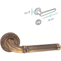 Doğanlar Topkapı Olifka Rozetli Kapı Kolu (536772332)