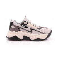 Dgn 65135 Kadin Kalin Taban Spor Ayakkabi 65135-2027-R12561 Buz - Siyah