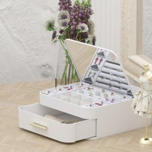 Aynalı Takı Organizeri Çok Renkli