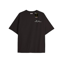 Flood Of Style Siyah Oversize T-shirt Minimal Özel Tasarım