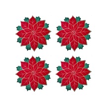 Noel İşlemeli Amerikan Servisi Aplike Atatürk Çiçeği Amerikan Servisi A Diğer