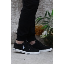U.s. Polo Assn. Teo Tex Siyah Sneaker Keten Erkek Ayakkabı 001