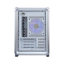Coolermaster Masterframe 400 Mesh Sılver Tg Mf400m-shnn-s00 Argb Gaming Micro-atx Pc Kasası