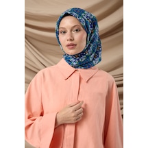 Silk Home Soft Eşarp 73093-05 Mavi, Yeşil, Turuncu, Beyaz