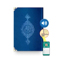 Çanta Boy Kadife Kur'An-I Kerim (Lacivert. Yaldızlı. Mühürlü) N11.1027