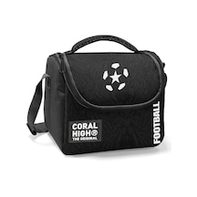 Coral High Erkek Çocuk Beslenme Çantası - Thermo - Siyah Beyaz Futbol Siyah - Beyaz