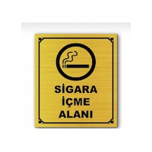 Sigara Içme Alanı Yazısı Kapı Uyarı - Yönlendirme Levhası (536761289)