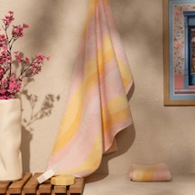 Soft Lino Yüz Havlusu - Renkli - 50x90 Cm Çok Renkli