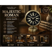 Time Art 25 X 20 Eskitme Metal Masa Saati