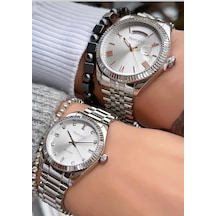 Ferrucci Fc80547 Silver Renk Çelik Sevgili Çift Kol Saati