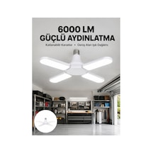 Enerji Tasarruflu Led Ampül 60 Watt 4 Kollu Beyaz Işık Yeni Nesil - Hs08375682-4250 Renkli Renkli