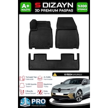 Renault Megane E-tech 3d Pro Havuzlu Paspas 2022 Üzeri A+ Kalite 3ds-sdz136
