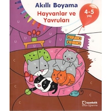 4-5 Yaş Akıllı Boyama - Hayvanlar Ve Yavruları (Uçanbalık Yayınla