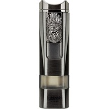 Lubinski Lion Sehpalı Delicili Tek Torch Puro Çakmağı Gunmetal