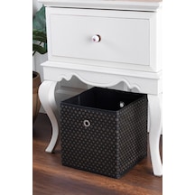 Hole Çok Amaçlı Düzenleyici Kutu Hurç Organizer Sandık 30 x 30 x 30 CM 001 Siyah