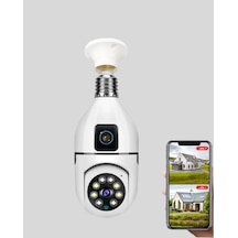 Buğz Ampul Tipi Wifi Kamera 2mp Lensli Full Hd Görüntü Ve Akıllı Hareket Algılama Kopya - Buğz