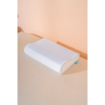 Visco Ortopedik Boyun Destekli Serinleten Jelli Yastık 51 36 11/7 Cm Beyaz