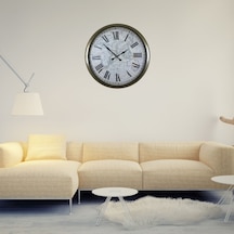 Büro Ev Ofis Dekoru İçin 52cm Antik Metal Roma Atlası Stil Duvar Saati Diğer