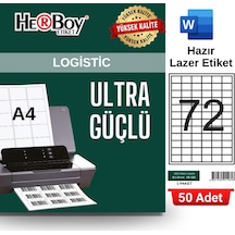 Herboy Hb-1260 40 X 24 Mm A4 Laser Etiket 50 Adet