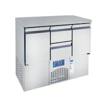 Karacasan Endüstriyel 430 Çelik Kaliteli 140 Cm Üç Kapılı Alttan Motorlu Yatay Buzdolabı