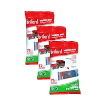 Brillant Vakumlu Hurç, 3lü Set, Large Boy 50x70 Şeffaf