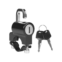 Kyrotech Universal Motosiklet Kask Kilidi 22 Ve 26 Mm Ayarlanabilir Gidon Uyumlu, Çift Anahtarlı Güvenlik Kilidi, Su Geçirmez, Çok Amaçlı Kask Ve Ekipman Sabitleme Aparatı