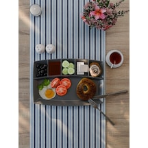 6 Bölmeli Polikarbon Kahvaltı Tabağı Antrasit, Sunum Tabağı Antrasit