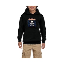 Zepplin Giyim Dokken Broken Bones Siyah Çocuk Kapşonlu Sweatshirt Siyah